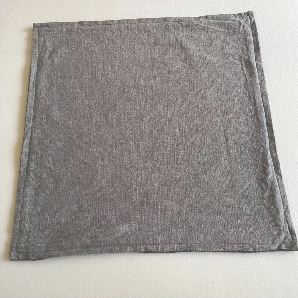 Pottery Barn Light Gray/Dark Gray 20" Reversible Pillow Cover 20x20